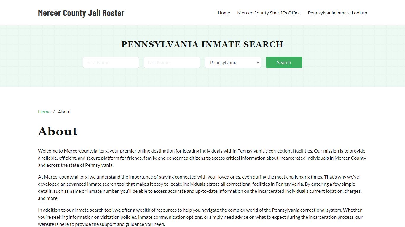 About - mercercountyjail.org